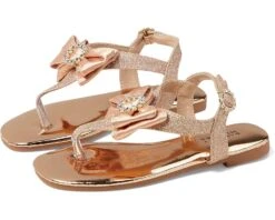 Badgley Mischka Kids Taylor Metallic Bow Sandal (Little Kid/Big Kid)
